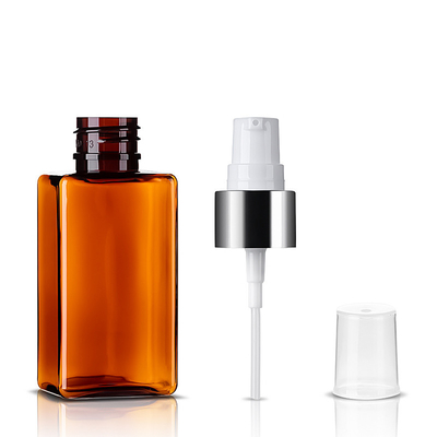 Brown Portable Recycle Lotion Bottles 50ml For Skin Care Serum