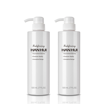 White 500ml Hair Care Containers Eco Plastic Bottle Packaging For Hair Conditioner