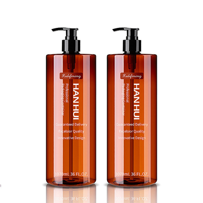 Custom Logo Large Capacity Plastic Shampoo Bottles With Dispenser