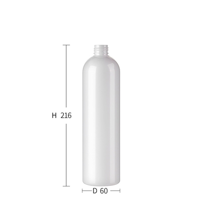 16 Oz Empty Shampoo Bottles White 480ml With Silver Collar Pump