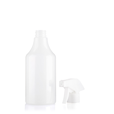 White 500ML PET Plastic Trigger Spray Bottles For Household Cleaner