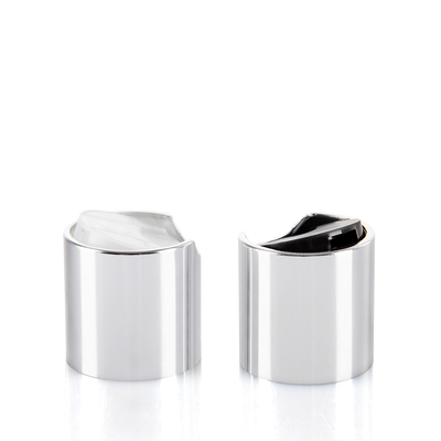 Silver Aluminum Shell PP Plastic Disc Top Closures OEM / ODM Available