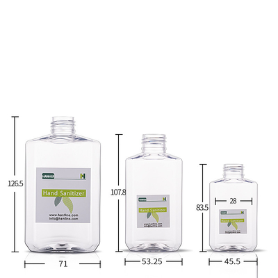 HANHUI Liquid Soap Bottles 60ML 120ML 250ML Empty Hand Wash Plastic Bottles