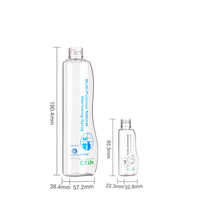 220ML 30ML Plastic Spray Bottles Custom Mold Transparent PCR PET Spray Bottle