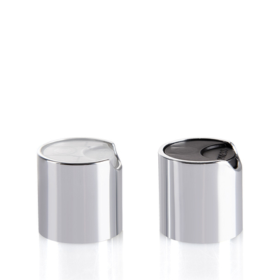 Silver Aluminum Shell PP Plastic Disc Top Closures OEM / ODM Available