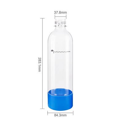 1000ml Silk Print Hot Stamping Transfer Printing Custom Logo Options for Soda Maker Bottle