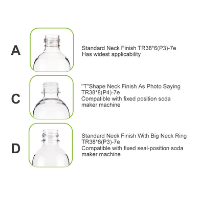 1000ml Silk Print Hot Stamping Transfer Printing Custom Logo Options for Soda Maker Bottle