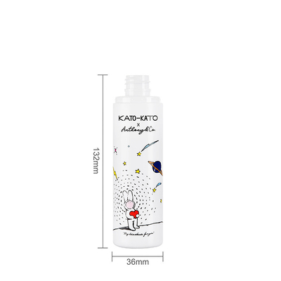 100ML Plastic Spray Bottles with Heat Transfer Printing for Logo PET Bottle with Bright Colors