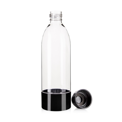 Black Cap And Base 1000ML Soda Maker Bottle For Home Or On-The-Go
