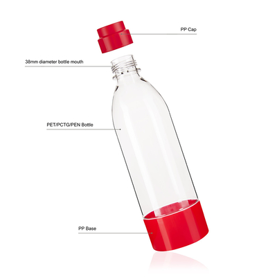 Soda Maker Bottle Custom Logo Options Silk Print Hot Stamping And Transfer Printing