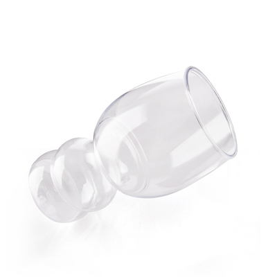 400 ml Transparent Plastic Cup with an Elegant Design and Unique Shape for Cold Beverages