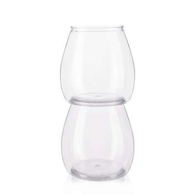 400ml Clear Double Layer Bubble Plastic Cup Suitable For Men Gifts