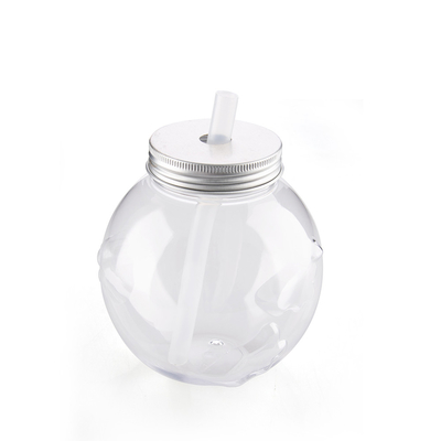 500ML PET Clear Cute Fat Chicken Shape Milk Tea Plastic Cup For Summer Cold Drinks