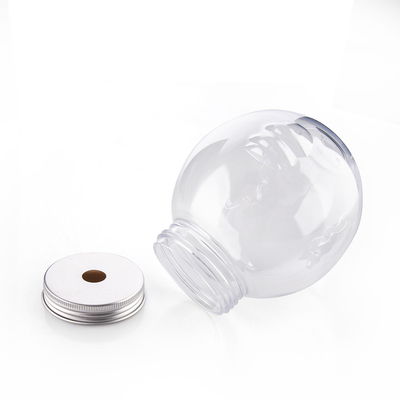 500ML PET Clear Cute Fat Chicken Shape Milk Tea Plastic Cup For Summer Cold Drinks
