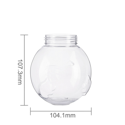 500ML PET Clear Cute Fat Chicken Shape Milk Tea Plastic Cup For Summer Cold Drinks