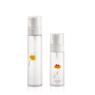 Recyclable Empty Plastic Cosmetic Bottles Frosted Finish For Skincare