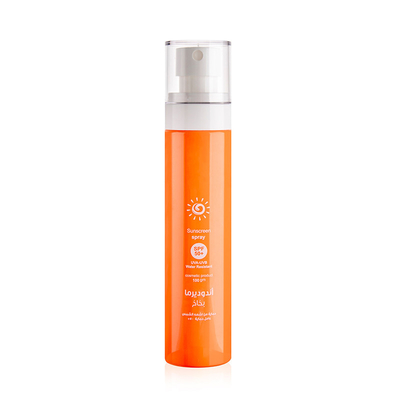 100ML Empty Cylinder Cosmetic Spray Bottle Plastic PCR PET R-PET Material