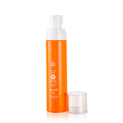 100ML Empty Cylinder Cosmetic Spray Bottle Plastic PCR PET R-PET Material
