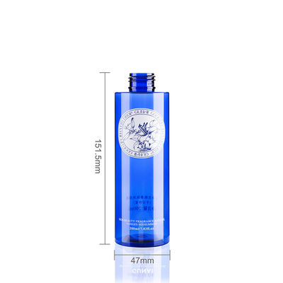 Round 200ML Recyclable PET Plastic Cosmetic Bottles For Hair Oil Body Oil