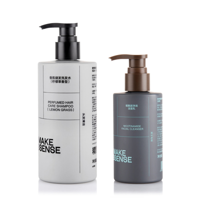 200ML 400ML Shampoo Bottles , Decorative Shampoo Pump Bottles For Mens