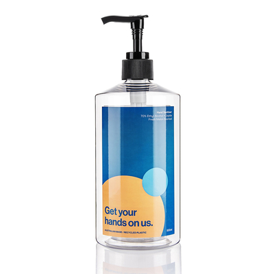 500ML PCR Liquid Soap Bottles Sticker Label Empty Hand Sanitizer Bottle