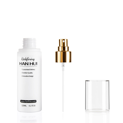 120ml Empty Plastic Spray Bottles With Aluminum Pump Cosmetic Containers