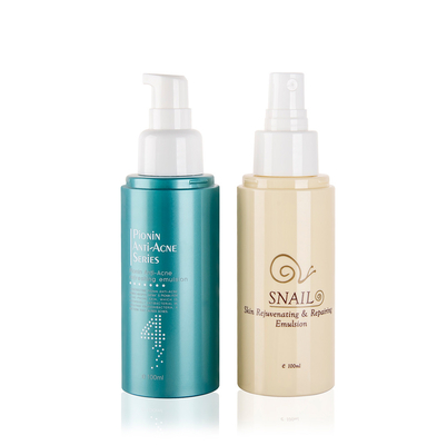 24/410 Neck Finish Reusable PET Cosmetic Spray Bottle 100ML With Over Cap