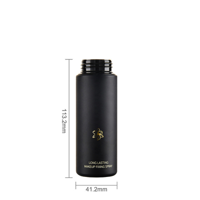 Black Luxury Fine Mist Spray Bottle With Cap 100ML Capacity Customized Service Accepted