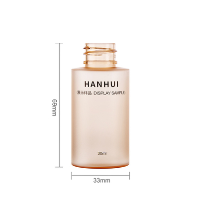 30ML Fine Mist Clear Plastic Spray Bottles with Silk Printing and Electroplated Cover