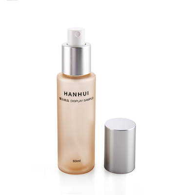 60ML Fine Mist PET Bottles luxury spray bottle with electroplated cover