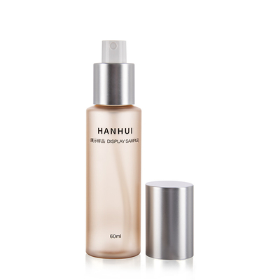 60ML Fine Mist PET Bottles luxury spray bottle with electroplated cover