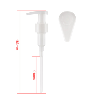 White Plastic Lotion Pump With Twist Lock Desige 24/410 1.2cc/t