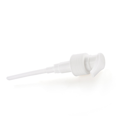 White Plastic Shampoo Pump Pop Out Anti-Slip Finish Closure 24/410 1.2cc/T