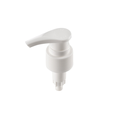 White Plastic Shampoo Pump Pop Out Anti-Slip Finish Closure 24/410 1.2cc/T