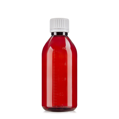 200ml Liquid Medicine Plastic Bottles With Screw Cap For Cough Syrup