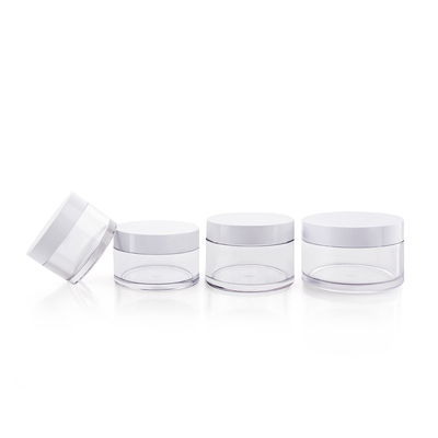 120ML Stylish Thick Wall Jar Crystal PET Cosmetic Containers For Creams