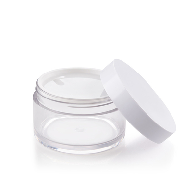 120ML Stylish Thick Wall Jar Crystal PET Cosmetic Containers For Creams