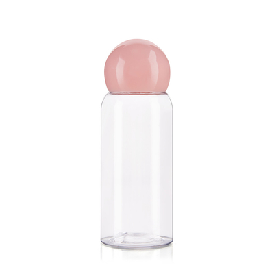 100ml Custom Cosmetic Bottles With Pink Round Screw Cap For Toner