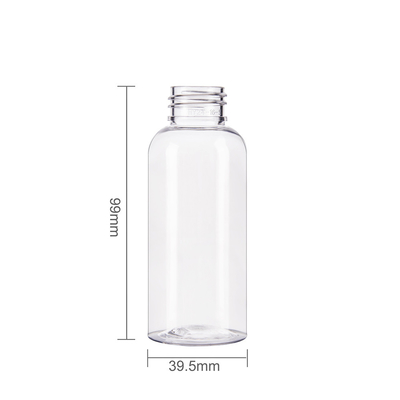 100ml Custom Cosmetic Bottles With Pink Round Screw Cap For Toner