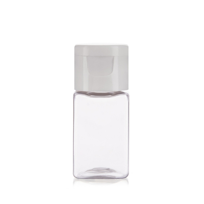 Square Mini Size 15ml Plastic Bottle Container With Screw Cap