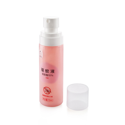 60ML Cylindrical Fine Mist Plastic Spray Bottles For Mosquito Repellent