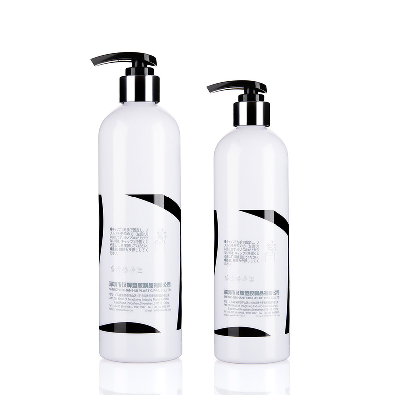 Customized Hair Care Containers 14 OZ 10 Oz Plastic Pump Bottles