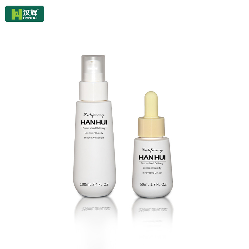 50ML 100ML Empty Body Lotion Bottles Eco Friendly PET PCR Cosmetic Packaging