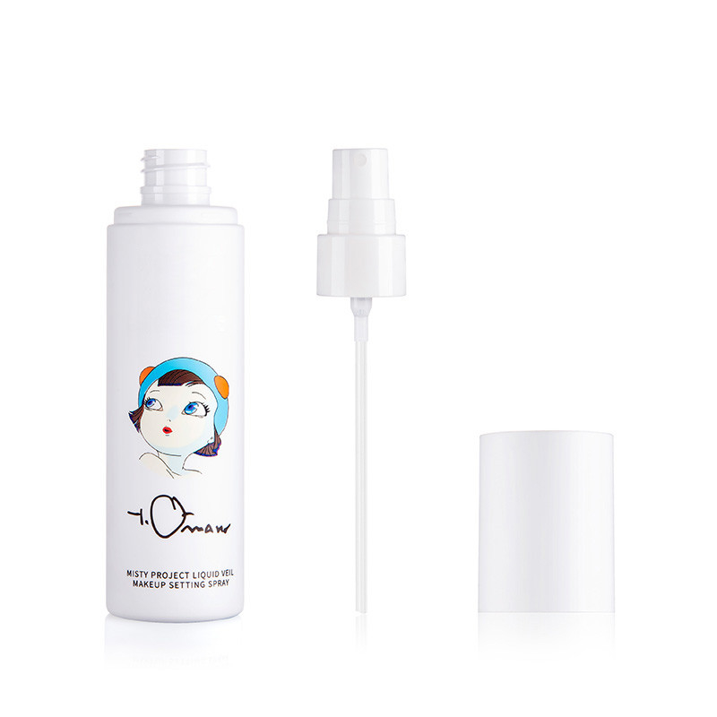 100ml White Custom Plastic Spray Bottles 20/410 Neck Finish With Cap