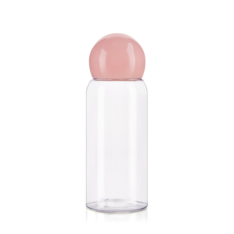 100ml Custom Cosmetic Bottles With Pink Round Screw Cap For Toner